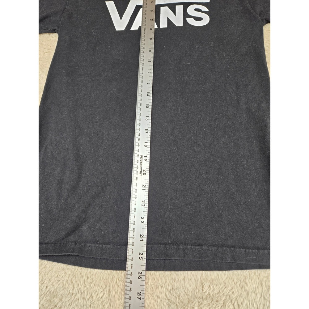 Vans Mens Graphic Logo T-Shirt Black Short Sleeve Crewneck Small - Picture 4 of 10